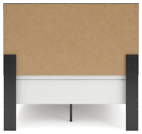 Broachmyn full panel bed rear view showing construction details