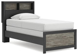 Broachmyn twin bookcase bed side view