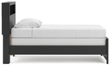 Broachmyn twin bookcase bed side profile