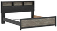 Broachmyn King Bookcase Bed angled front view