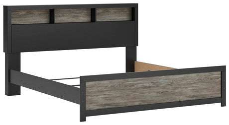 Broachmyn King Bookcase Bed angled front view