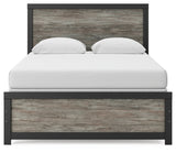 Front on view of Broachmyn Queen Panel Bed headboard