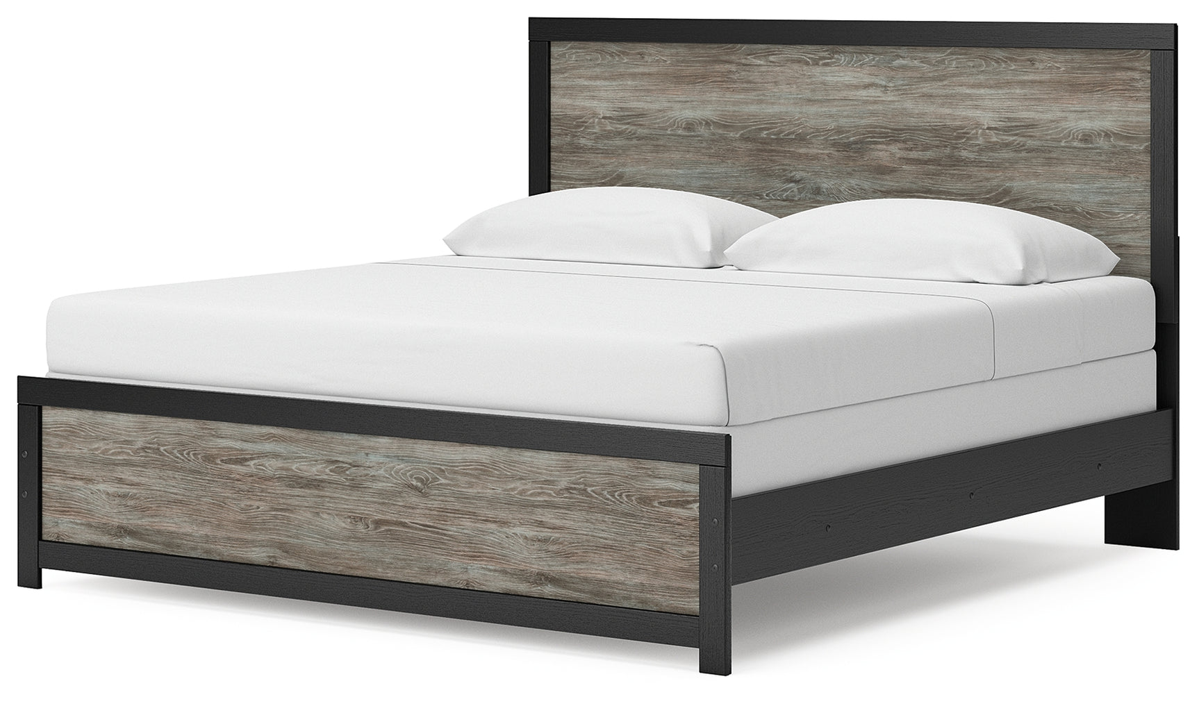 Broachmyn King Panel Bed alternate angle showing drawers