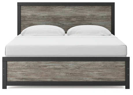 Broachmyn King Panel Bed front view of headboard
