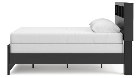 Alternate side angle of Broachmyn full bookcase bed