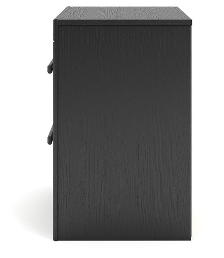 Broachmyn nightstand alternate side view