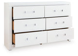 Maeling Dresser side angle open drawers