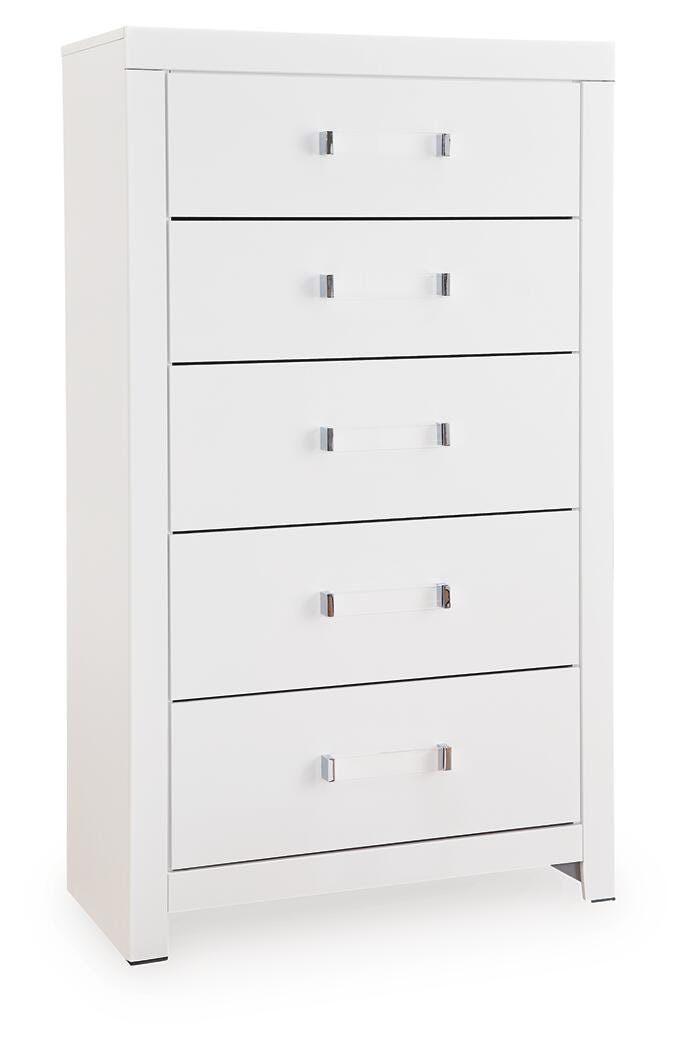 Maeling chest of drawers angled view closed