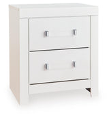 Maeling nightstand side angle closed drawers