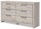 Broachmyn Gray Dresser drawer pulled open