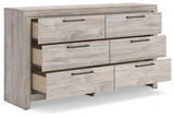 Broachmyn Gray Dresser detailed view of gunmetal handle
