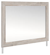 Broachmyn Gray Bedroom Mirror angled side view