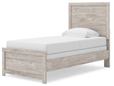 Broachmyn Gray Twin Panel Bed alternative angle