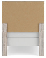 Broachmyn Gray Twin Panel Bed back view