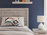 Broachmyn Gray Twin Panel Bed headboard detail