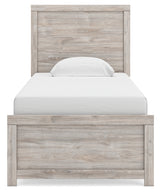 Broachmyn Gray Twin Panel Bed headboard front