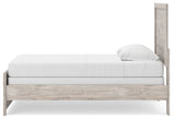 Broachmyn Gray Twin Panel Bed side alternate angle