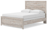 Broachmyn Gray Queen Panel Bed footboard detail