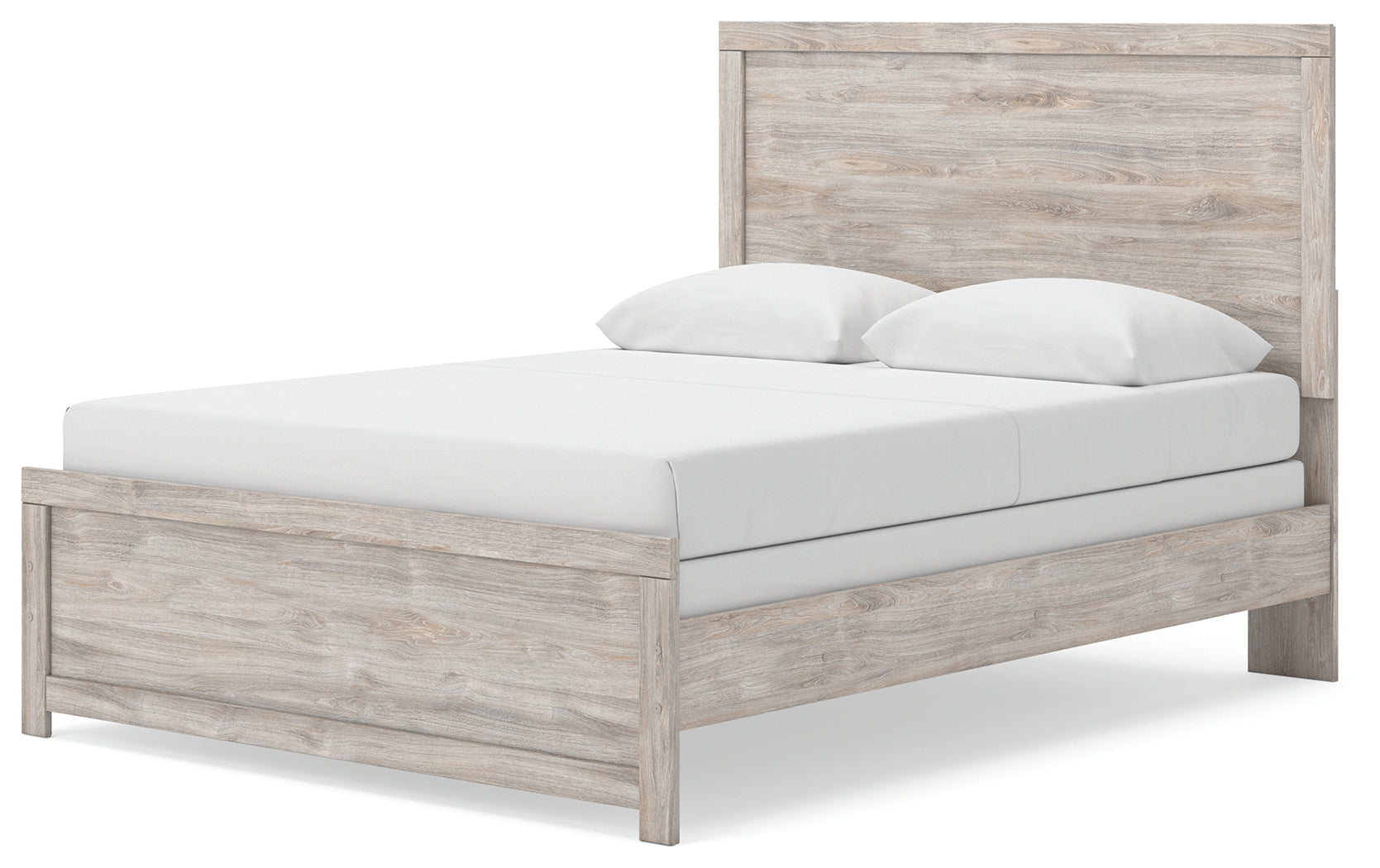 Broachmyn Gray Queen Panel Bed footboard detail