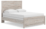 Broachmyn Gray Queen Panel Bed side angle view
