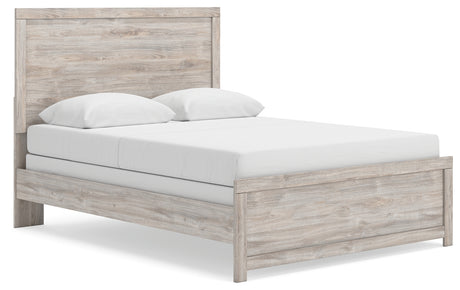 Broachmyn Gray Queen Panel Bed side angle view