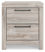 Broachmyn Gray Nightstand head-on view