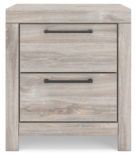 Broachmyn Gray Nightstand head-on view