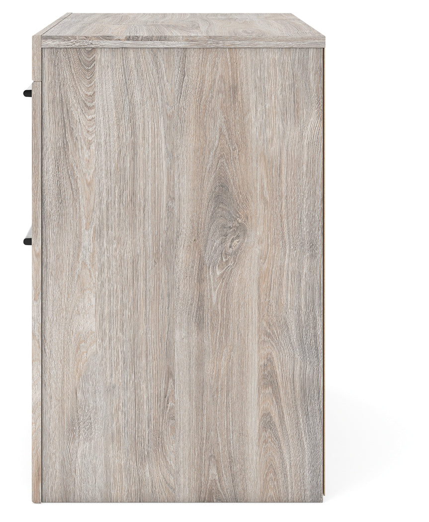 Broachmyn Gray Nightstand side view alternative