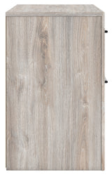 Broachmyn Gray Nightstand side view