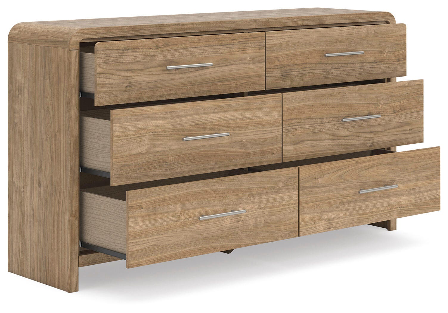Gramburg Warm Natural Brown Dresser angled view