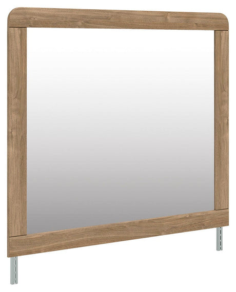 Gramburg Warm Natural Brown Bedroom Mirror from Decor Furniture