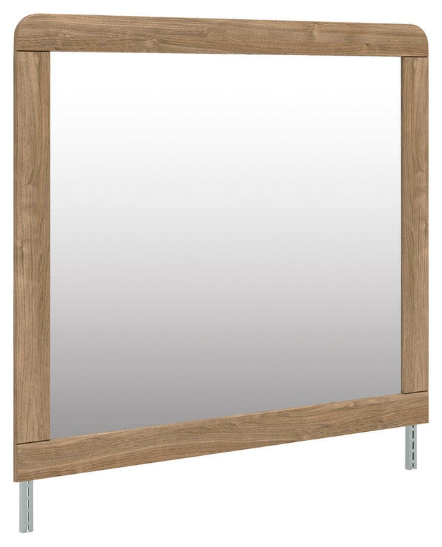 Gramburg Warm Natural Brown Bedroom Mirror from Decor Furniture