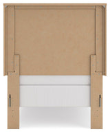 Gramburg Warm Natural Brown Twin Panel Bed view 8