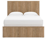 Gramburg Warm Natural Brown Queen Panel Bed view 7