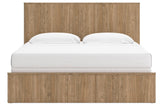 Gramburg Warm Natural Brown King Panel Bed view 7