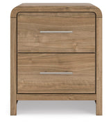 Gramburg Warm Natural Brown Nightstand view 7