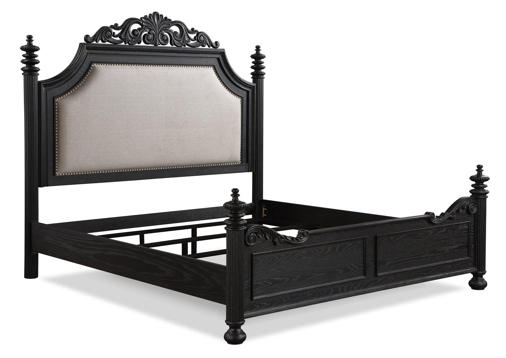 Kingsbury Black queen footboard from the collection