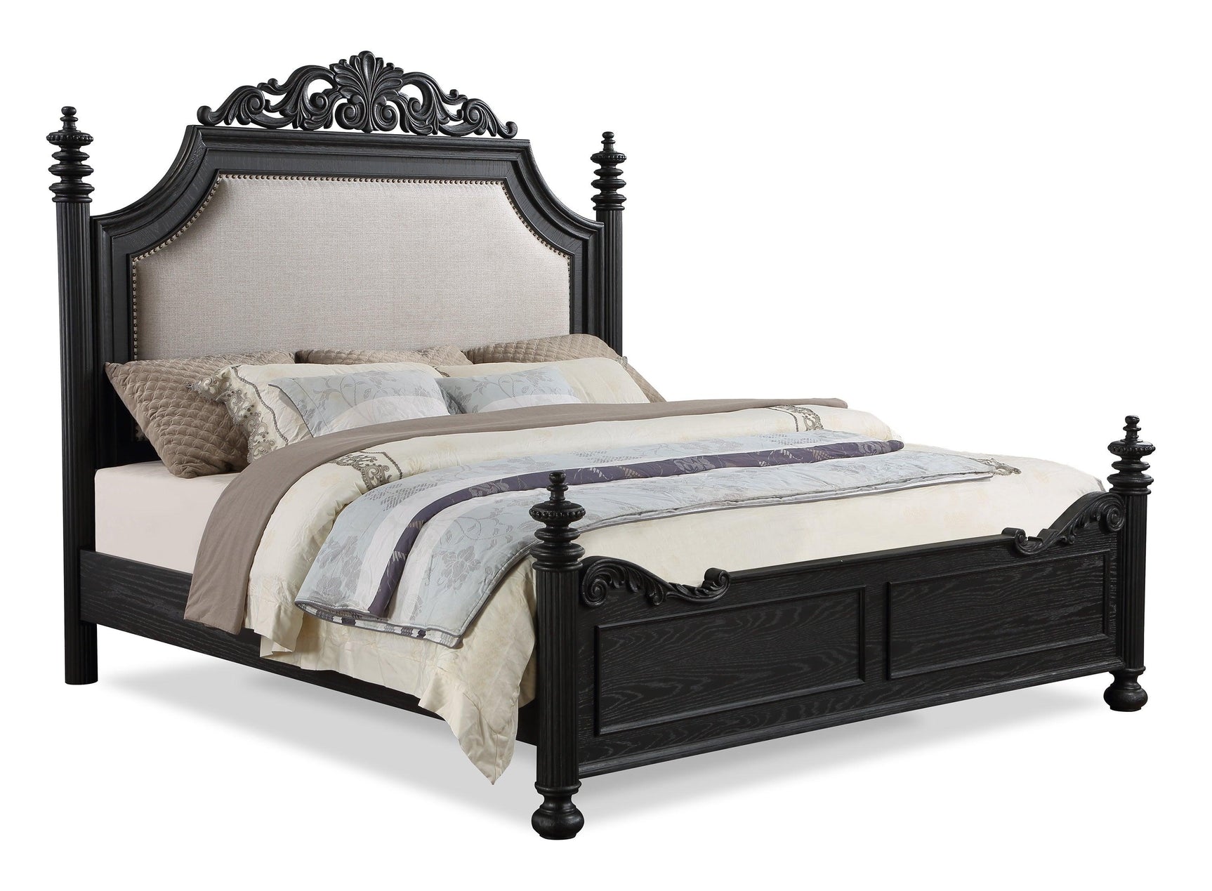 Kingsbury Black queen headboard from the collection
