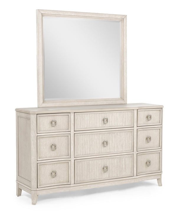 Napoli Cream Dresser and Mirror from Decor Furniture