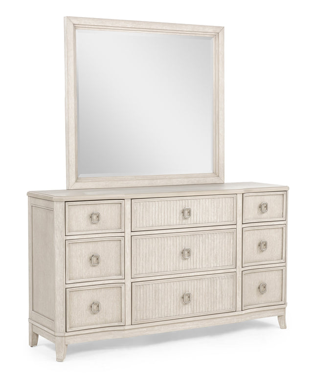Napoli Cream Dresser and Mirror from Decor Furniture