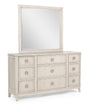 Napoli Cream Dresser and Mirror from Decor Furniture