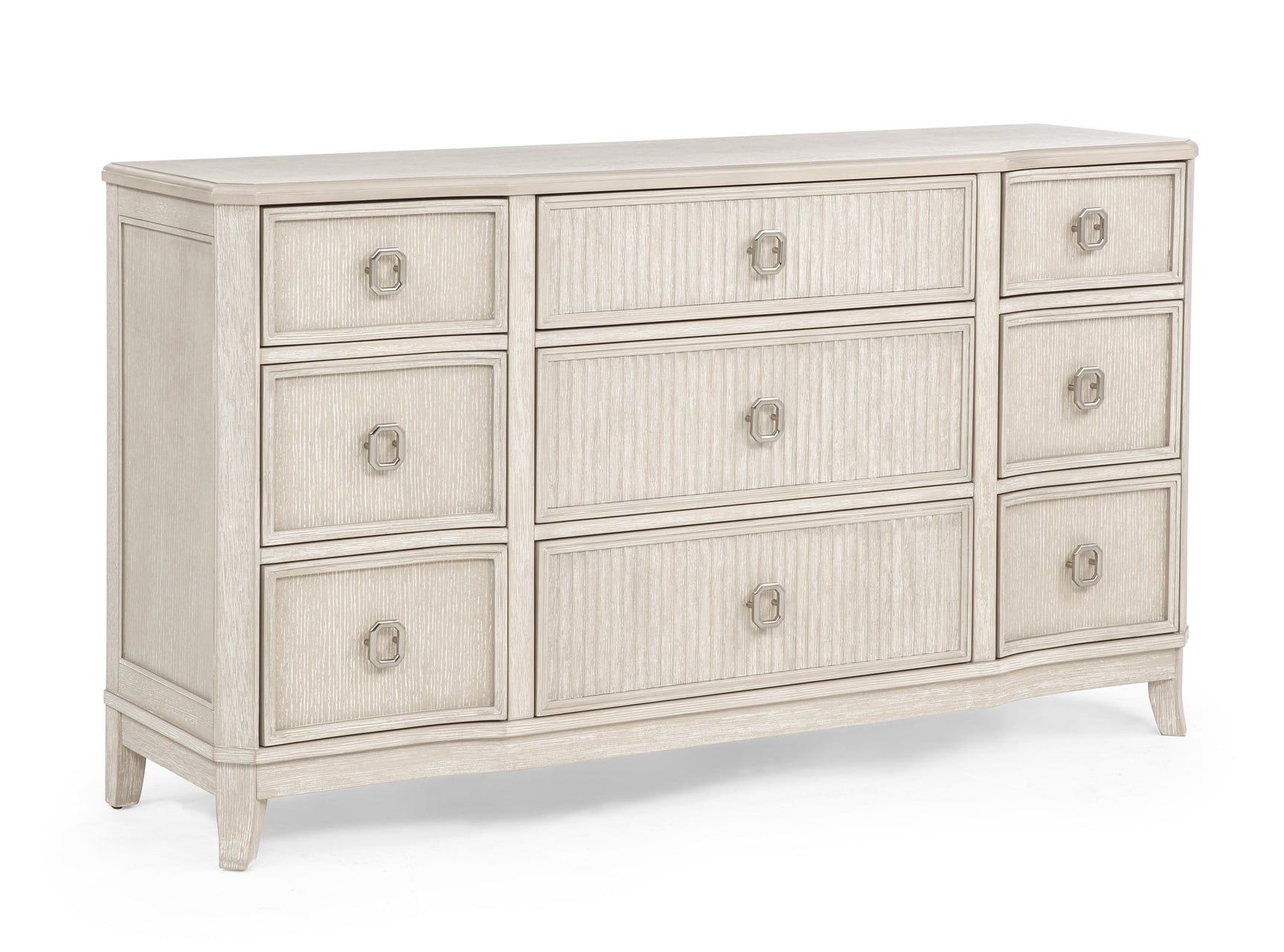 Napoli Cream Dresser and Mirror view 3