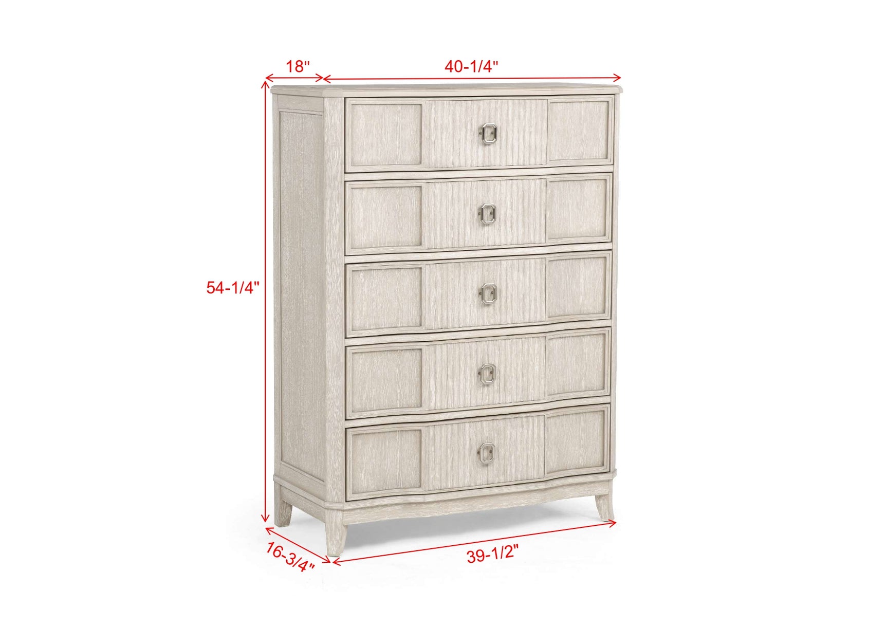 Napoli Cream Upholstered Panel Bedroom Set view 15