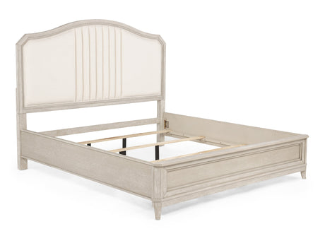 Napoli Cream Panel Upholstered King Bed view 3