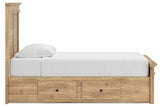 Makidern Twin Panel Storage Bed back view