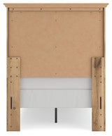 Makidern Tan Twin Panel Bed side alternate