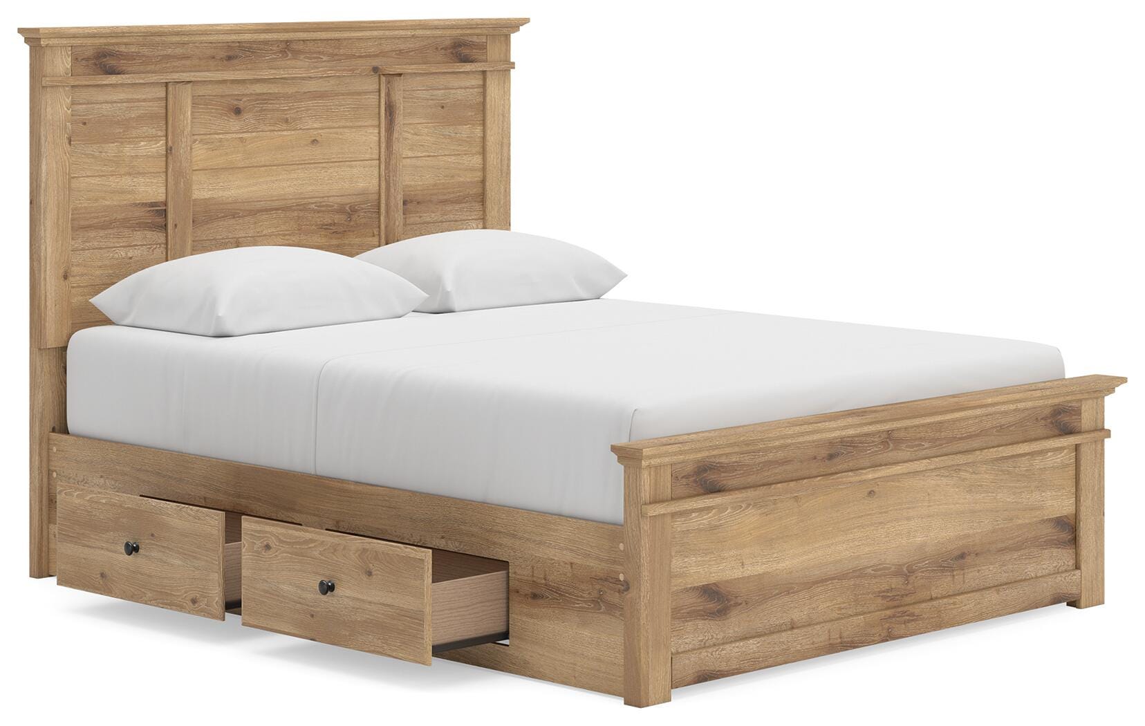 Bed footboard detail from side