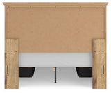 Makidern Tan Queen Panel Storage Bed view 9