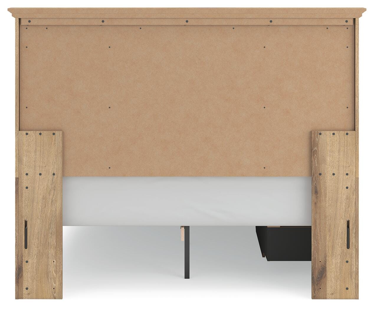 Makidern Tan Queen Panel Storage Bed view 9