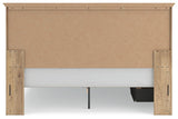 Makidern Tan King Panel Storage Bed view 8
